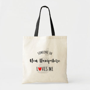 Someone In New Hampshire Loves Me Your Custom Name Tote Bag