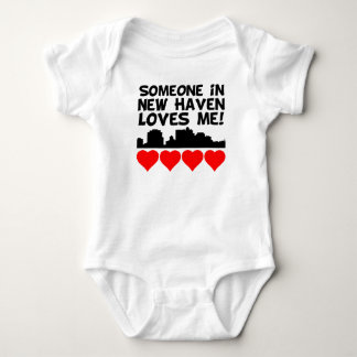 Someone In New Haven Connecticut Loves Me Baby Bodysuit