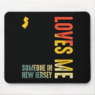 Someone In New Jersey Loves Me Clic Retro State Mouse Mat