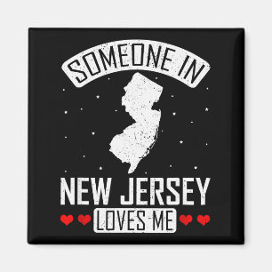 Someone In New Jersey Loves Me Nj State Souvenir G Magnet
