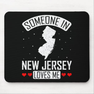 Someone In New Jersey Loves Me Nj State Souvenir G Mouse Mat