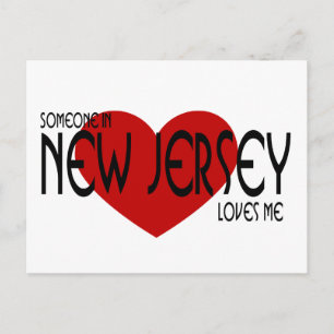Someone in New Jersey Loves Me Postcard