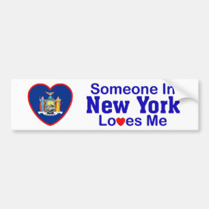 Someone In New York Loves Me Bumper Sticker