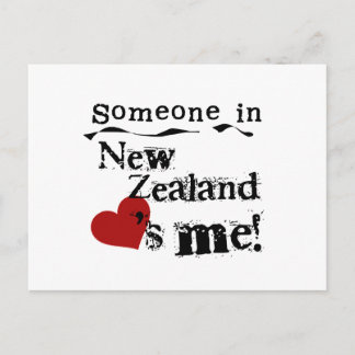 Someone In New Zealand Loves Me Postcard