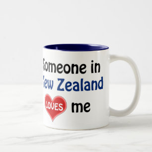 Someone in New Zealand loves me Two-Tone Coffee Mug