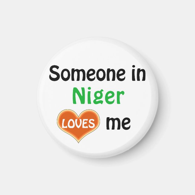 Someone in Niger Loves me Magnet (Front)