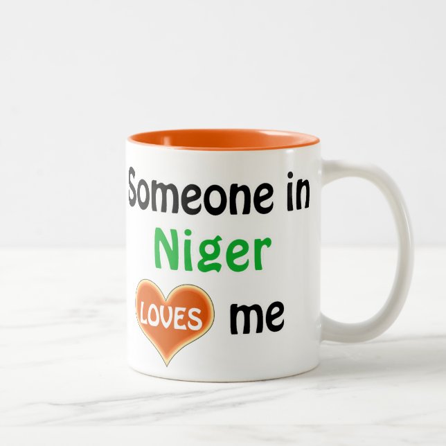 Someone in Niger loves me Two-Tone Coffee Mug (Right)