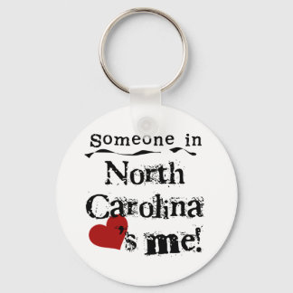 Someone In North Carolina Loves Me Key Ring