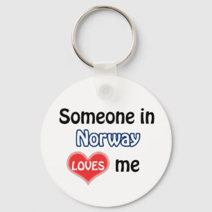 Someone in Norway Loves me Key Ring