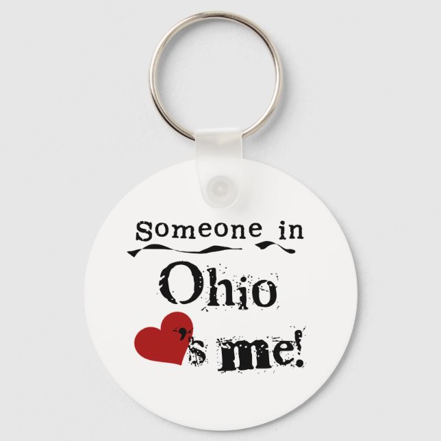 Someone In Ohio Loves Me Key Ring (Front)