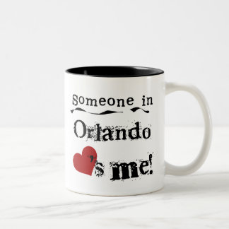 Someone in Orlando Two-Tone Coffee Mug