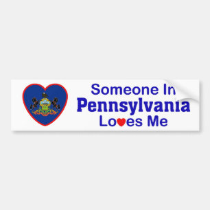 Someone In Pennsylvania Loves Me Bumper Sticker