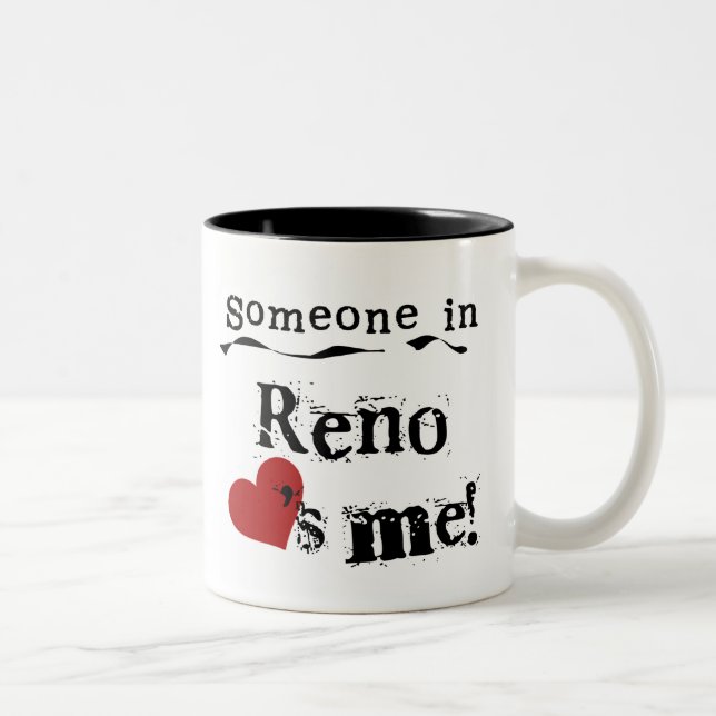 Someone in Reno Two-Tone Coffee Mug (Right)