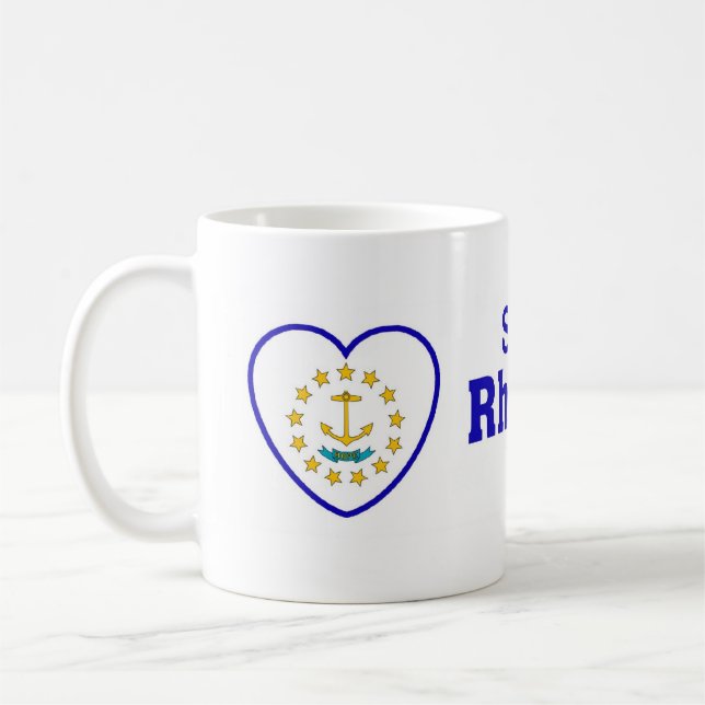 Someone In Rhode Island Loves Me Coffee Mug (Left)