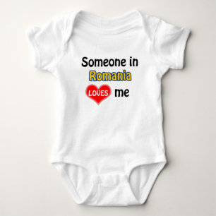 Someone in Romania loves me Baby Bodysuit
