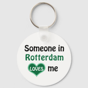 Someone in Rotterdam loves me Key Ring