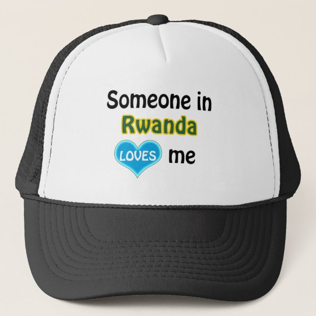 Someone in Rwanda loves me Trucker Hat (Front)