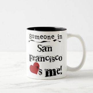 Someone in San Francisco Two-Tone Coffee Mug
