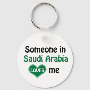 Someone in Saudi Arabia Loves me Key Ring