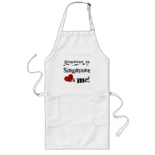 Someone In Singapore Loves Me Long Apron