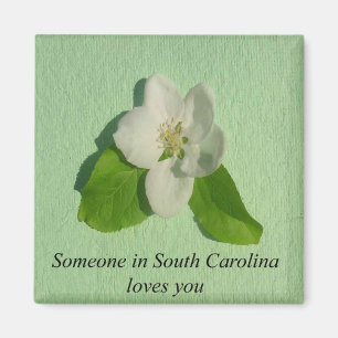 Someone In South Carolina Loves You- Apple Blossom Magnet