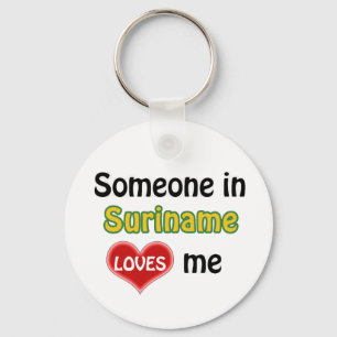 Someone in Surinam Loves me Key Ring