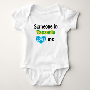 Someone in Tanzania loves me Baby Bodysuit