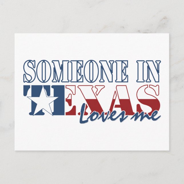 Someone in Texas Loves Me Postcard (Front)