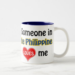 Someone in the Philippines loves me Two-Tone Coffee Mug