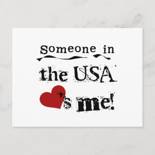 Someone In The Usa Loves Me Postcard