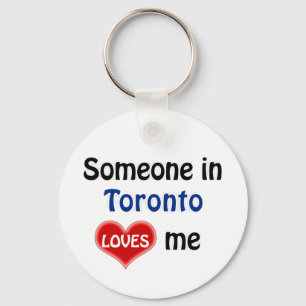 Someone in Toronto loves me Key Ring