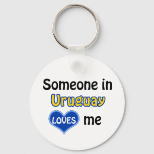 Someone in Uruguay Loves me Key Ring
