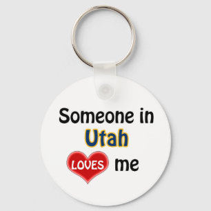 Someone in Utah Loves me Key Ring