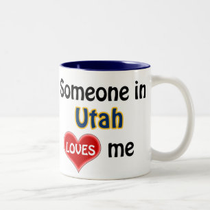Someone in Utah loves me Two-Tone Coffee Mug