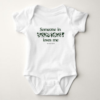 "Someone in Vermont Loves Me" Baby Bodysuit