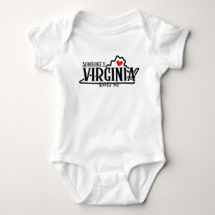 Someone in Virginia Loves Me Baby Bodysuit