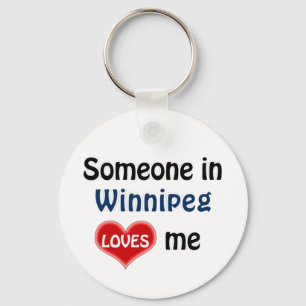 Someone in Winnipeg loves me. Key Ring