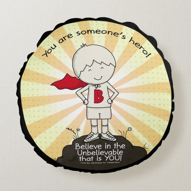 Someone’s Hero Round Cushion (Front)