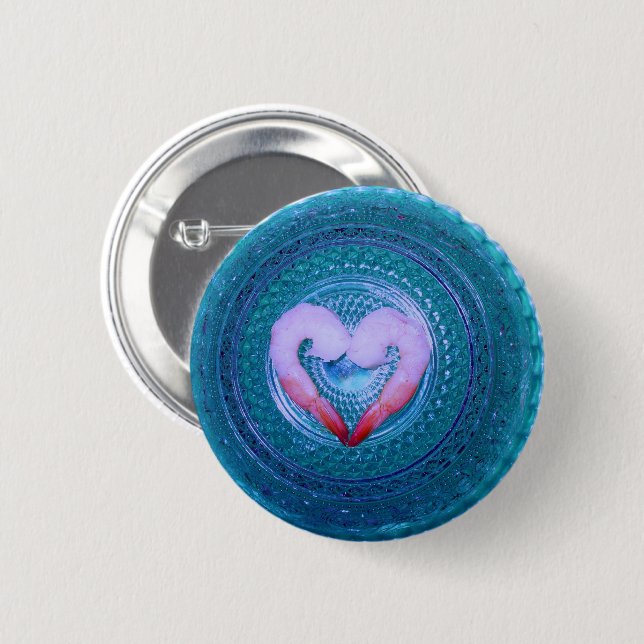 Someone Say Shrimp pin-back button (Front & Back)