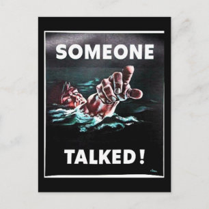 Someone Talked Postcard
