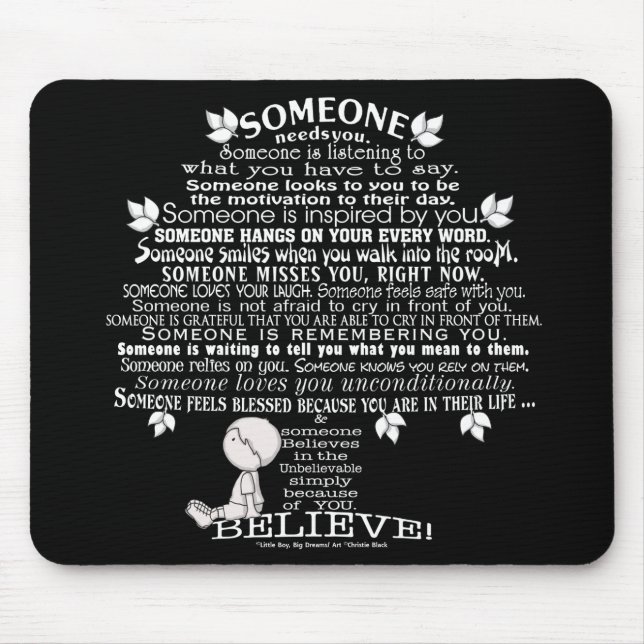 SOMEONE Tree Mouse Mat (Front)