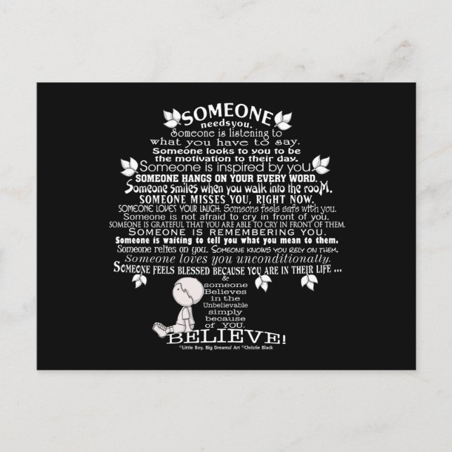 SOMEONE Tree Postcard (Front)