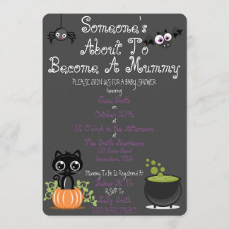 Someone's About To Be A Mummy Invitation