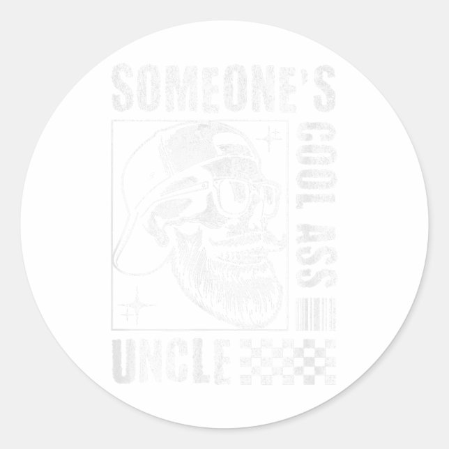 Someones Cool Uncle  Classic Round Sticker (Front)