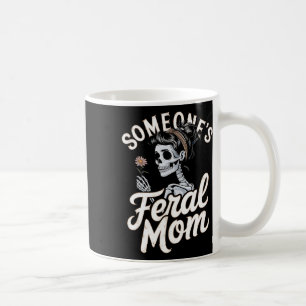 Someone's Feral Mum Skeleton Wildflower Skull Hall Coffee Mug