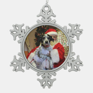 Someone's Getting Coal for Christmas Snowflake Pewter Christmas Ornament