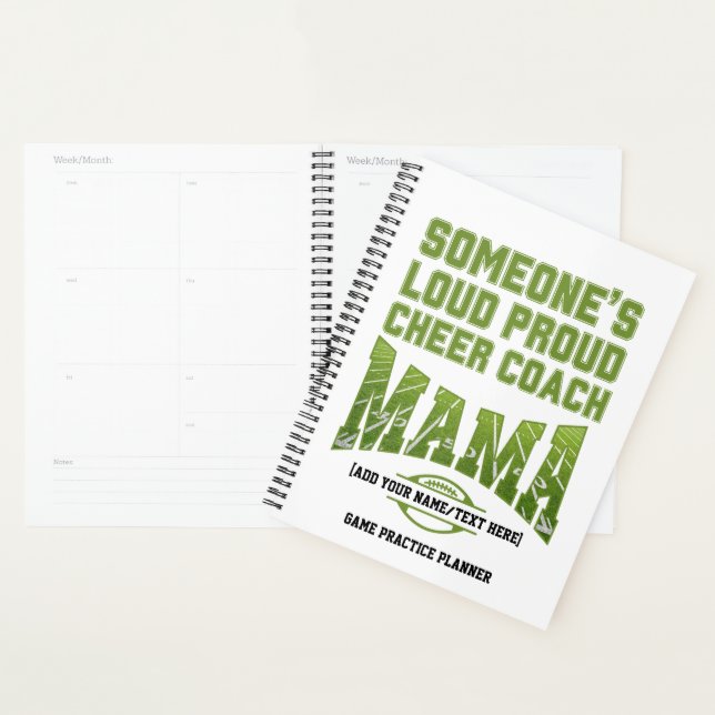 SOMEONE'S LOUD PROUD MAMA Football Game Practice Planner (Display)