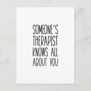 Someone's Therapist Postcard