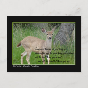 Someone's thinking of you. postcard