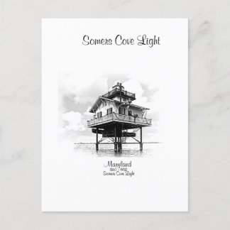 SOMERS COVE LIGHTHOUSE - POSTCARD